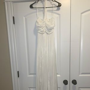 White lulus maxi dress, never been worn